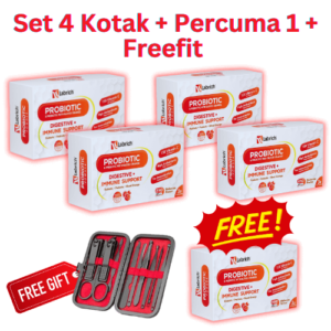 Set 4 Kotak + Percuma 1 Kotak + 1 Freegift